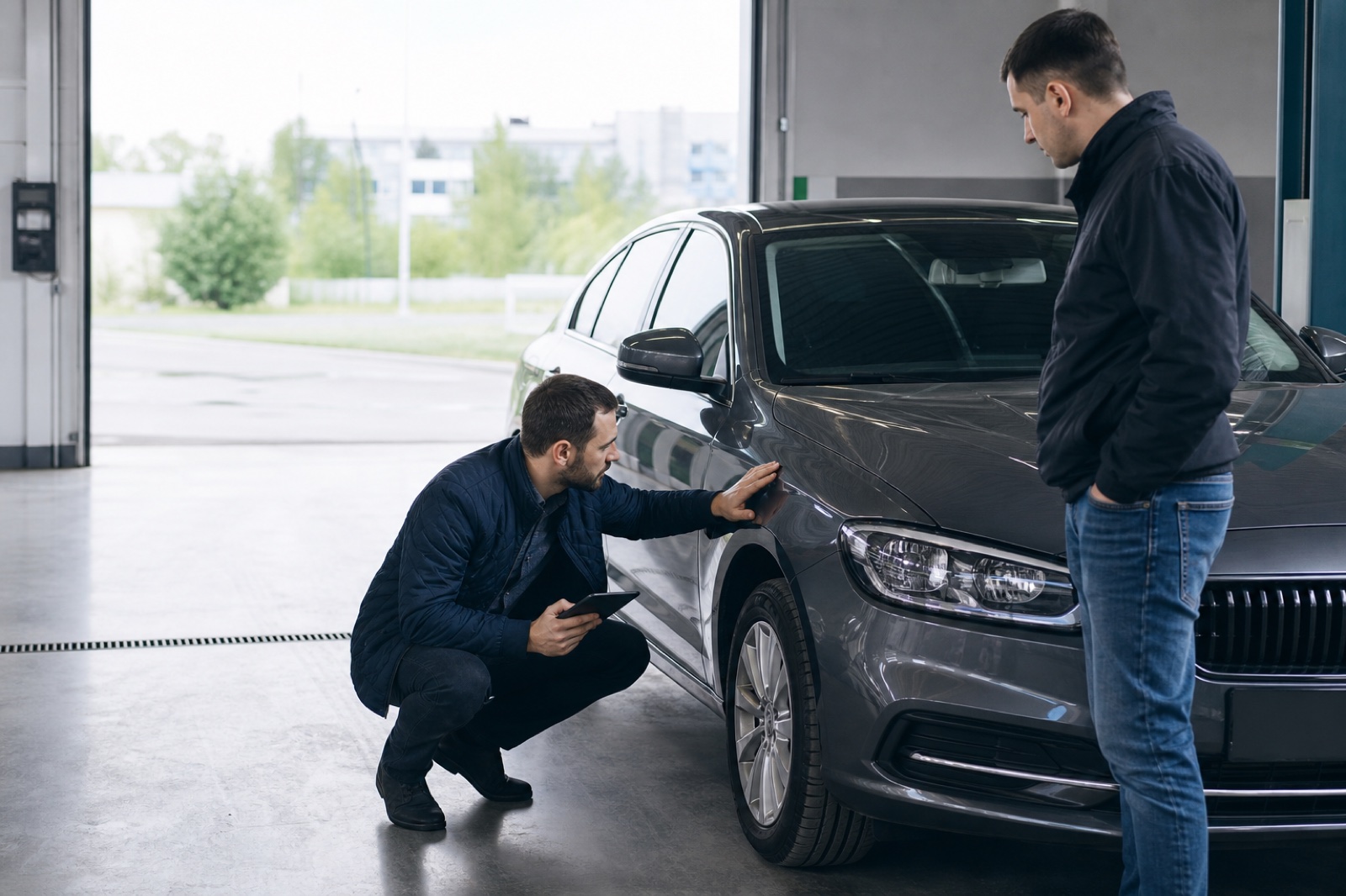 Осмотр автомобиля перед выкупом